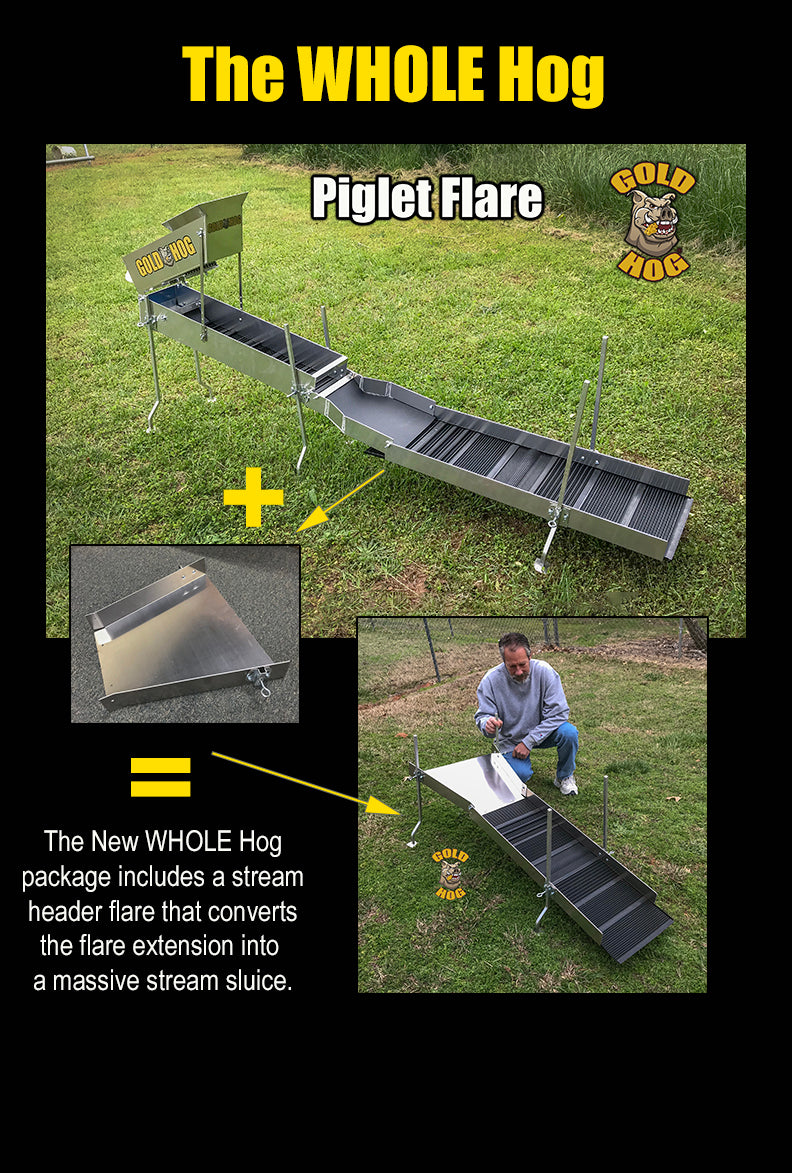 WHOLE HOG PACKAGE Full Piglet Flare w/ Stream Sluice Conversion