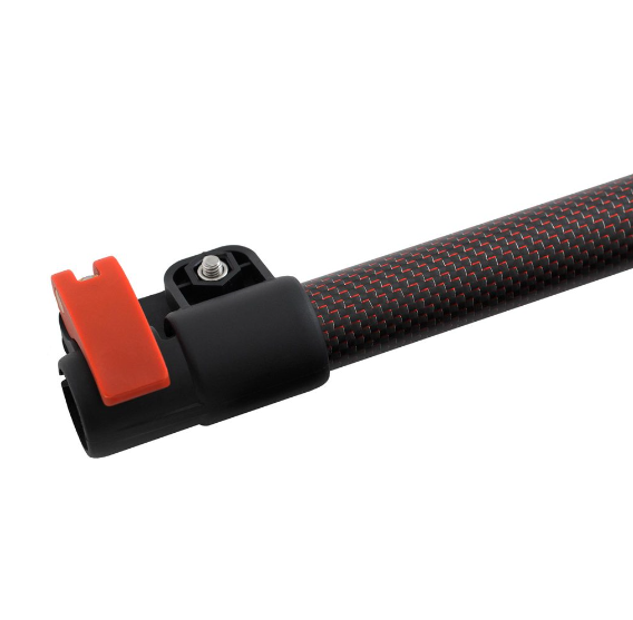 DETECT-ED Special Edition Red Belly Black LS Carbon Shaft (upper) for Minelab Equinox