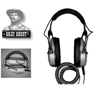 DetectorPro Ultimate Gray Ghost Platinum Series Headphones 1/4" Angle Plug