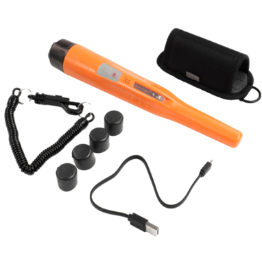 Quest Wader Li Orange Waterproof Pinpointer Metal Detector w/ Li-ion Battery